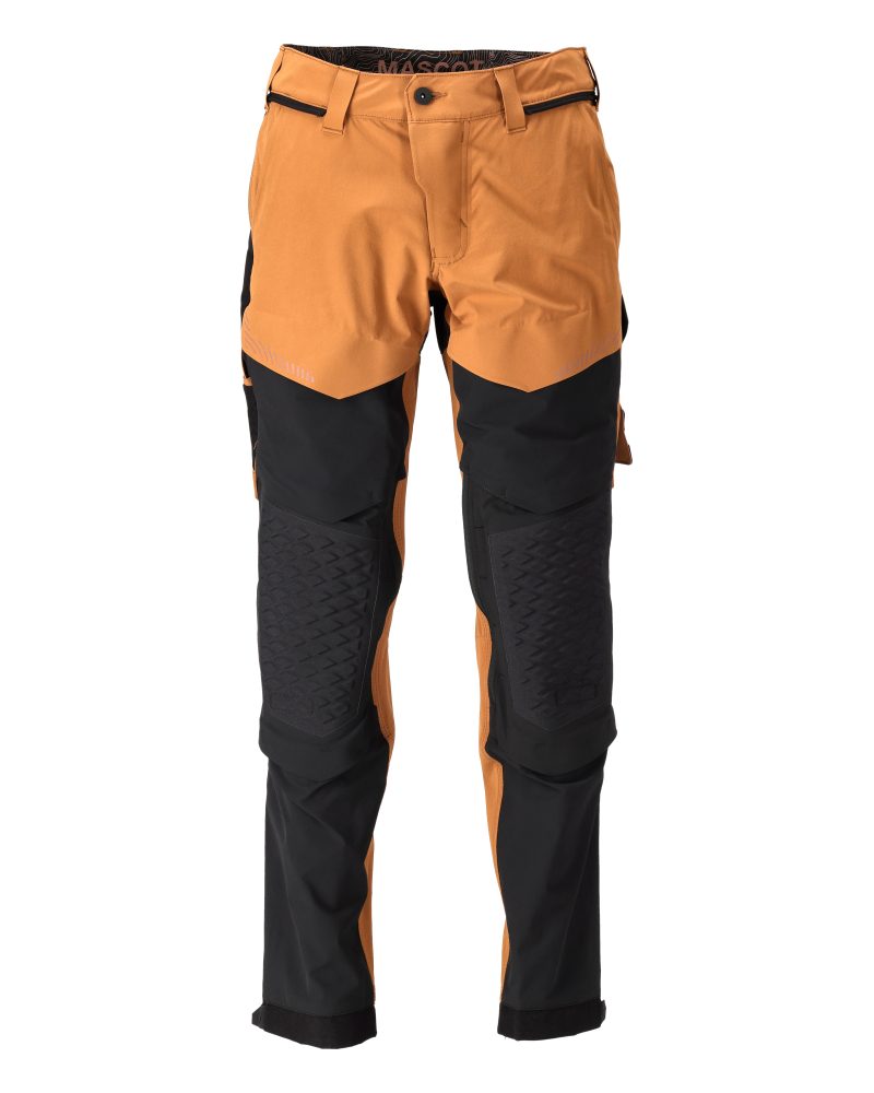 Broek met kniezakken 22279 - 5409 - notenbruin/zwart