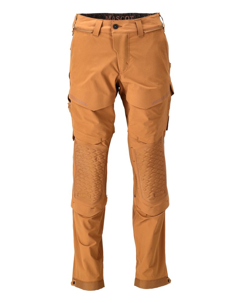 Broek met kniezakken 22279 - 54 - notenbruin