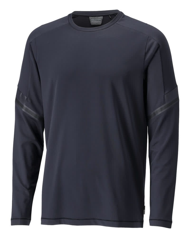 T-shirt lange mouwen 22281 - 010 - donkermarine