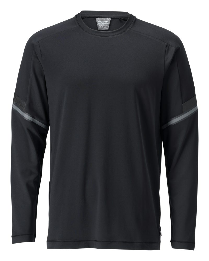 T-shirt lange mouwen 22281 - 09 - zwart