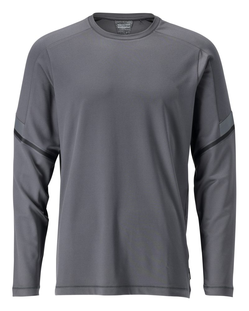 T-shirt lange mouwen 22281 - 89 - steengrijs