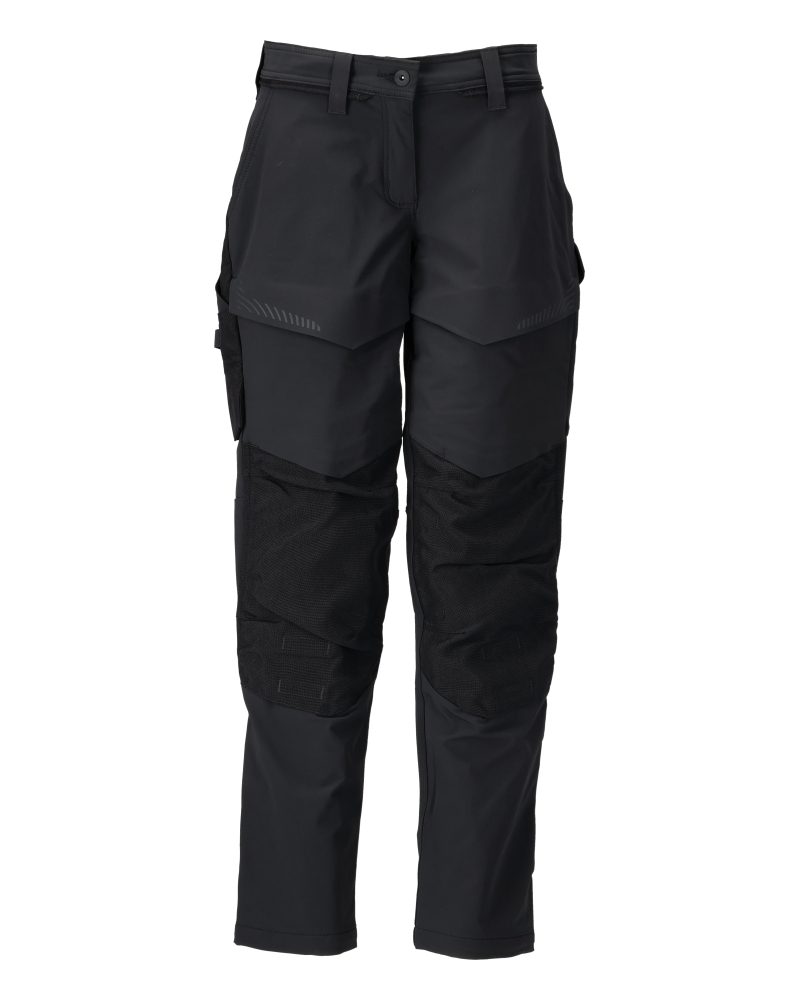 Broek met kniezakken Dames 22378 - 09 - zwart