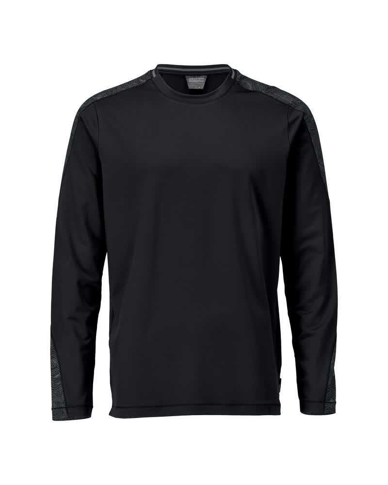 T-shirt lange mouwen 22481 - 09 - zwart