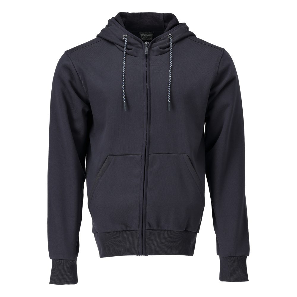 Capuchontrui met rits 22486 - 010 - donkermarine