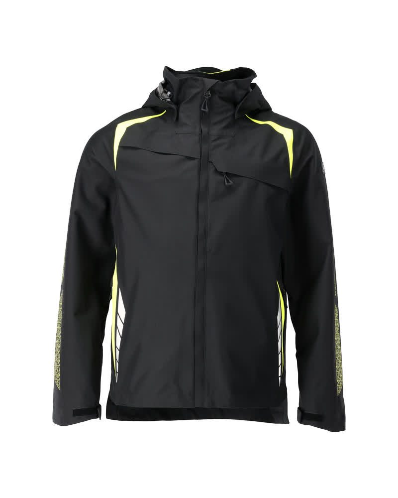 Shell jas 23001 - 0917 - zwart/hi-vis geel