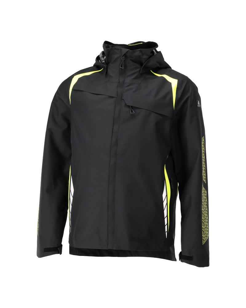 Shell jas 23001 - 0917 - zwart/hi-vis geel