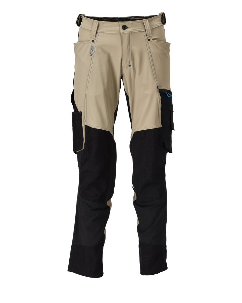 Broek 23179 - 5509 - lichtkhaki/zwart