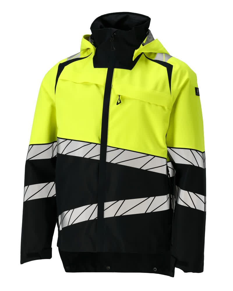 Shell jas 25001 - 0917 - zwart/hi-vis geel