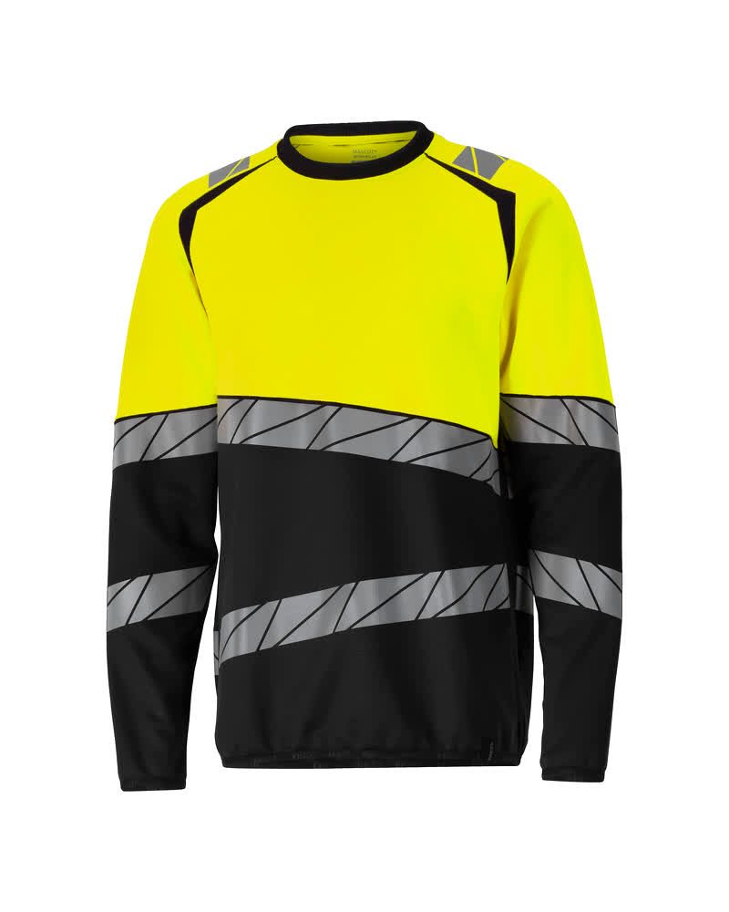 Sweatshirt Accelerate Safe 25084 - 0917 - zwart/hi-vis geel