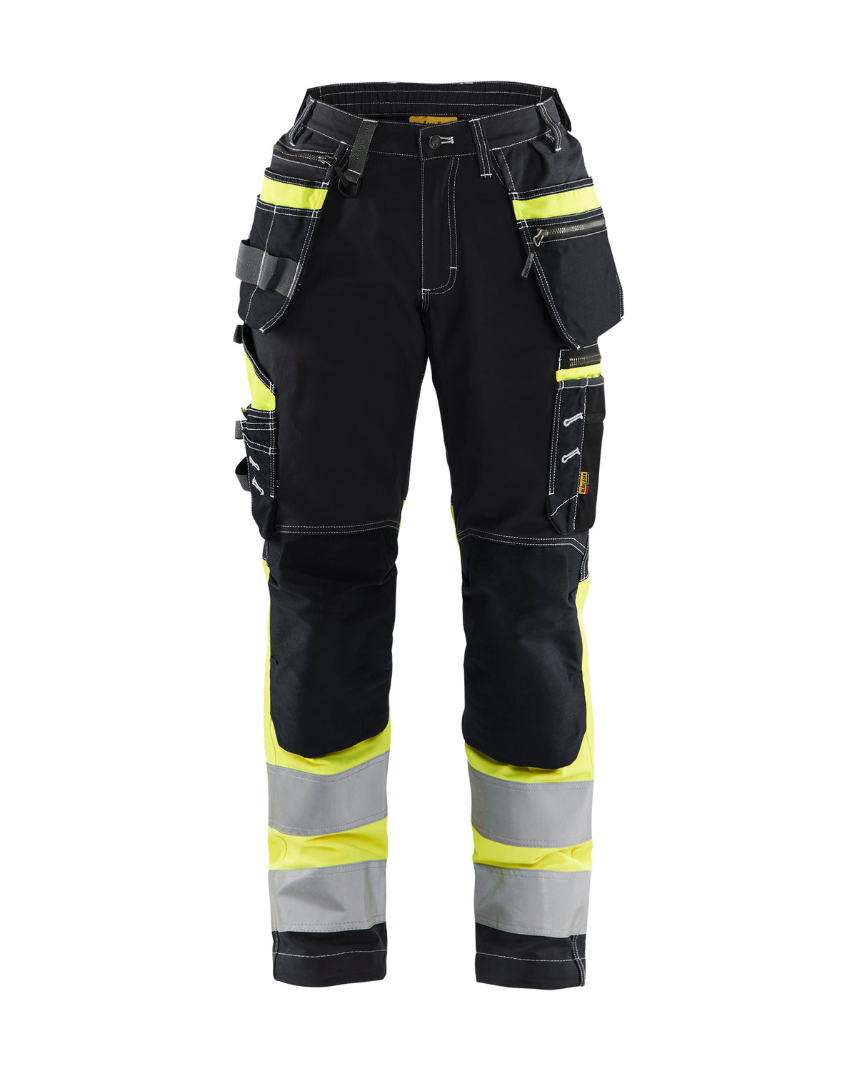 High-Visibility Werkbroek Dames 7196 - Zwart/High Vis Geel