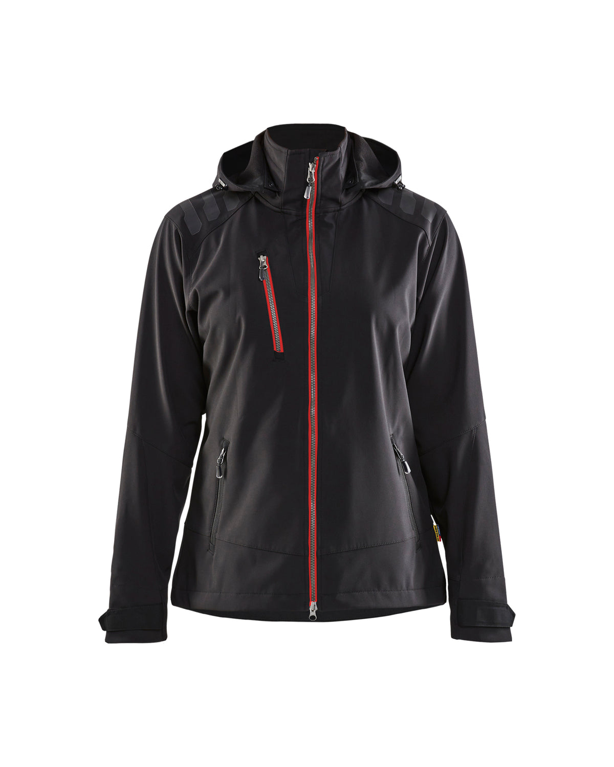 Softshell jack Dames 4719 - Zwart/Rood