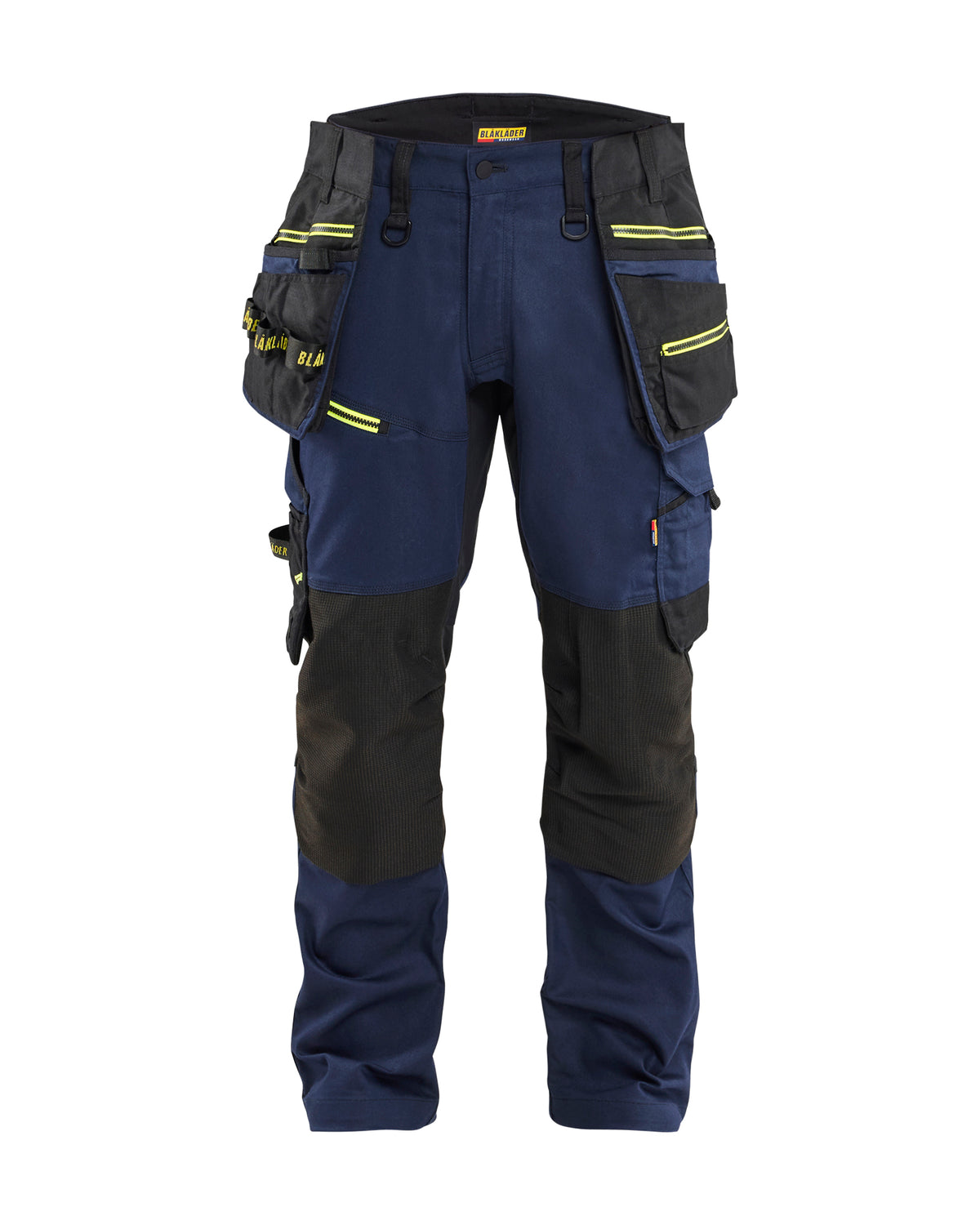 Werkbroek STRIKER - Donker marineblauw/High Vis Geel
