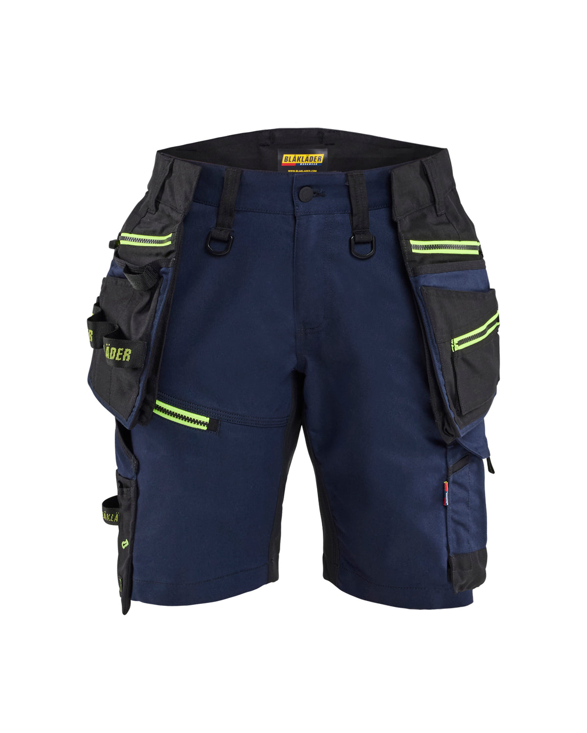 Short STRIKER Dames - Donker marineblauw/High Vis Geel