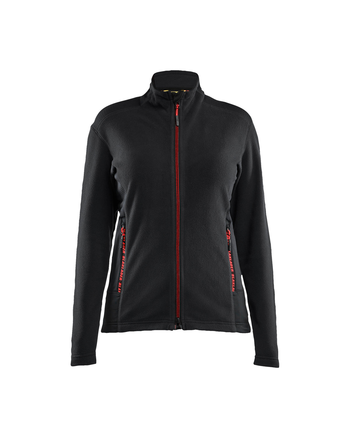 Microfleecevest Dames 4766 - Zwart/Rood