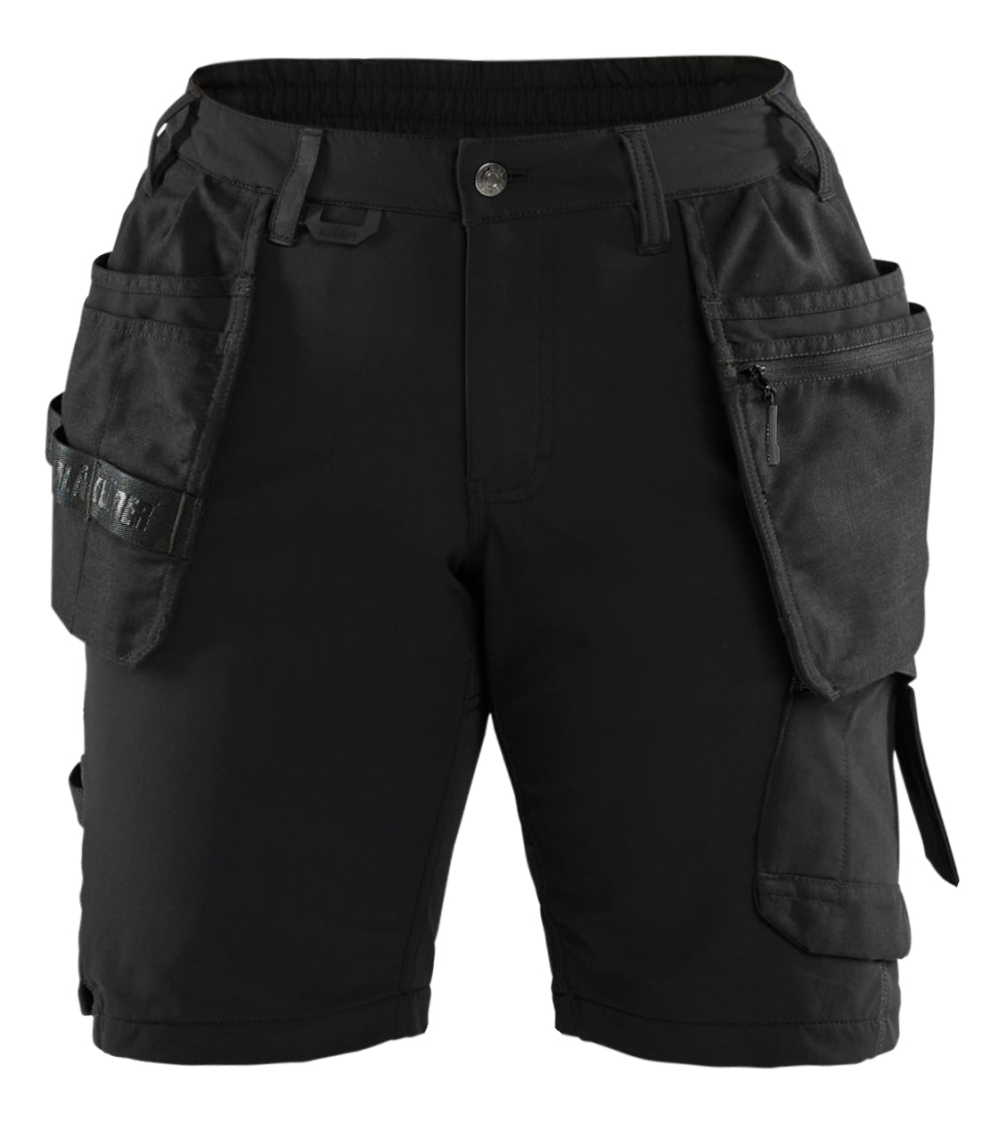 Werkshort Dames 7183 - Zwart/Donkergrijs