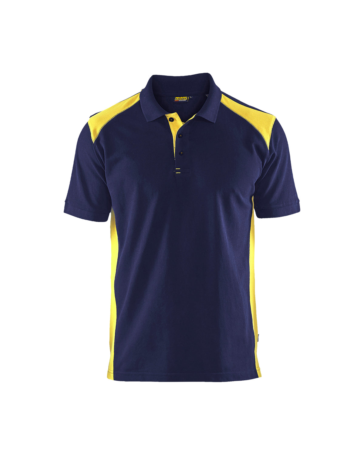 Poloshirt 3324 - Marine/High Vis Geel