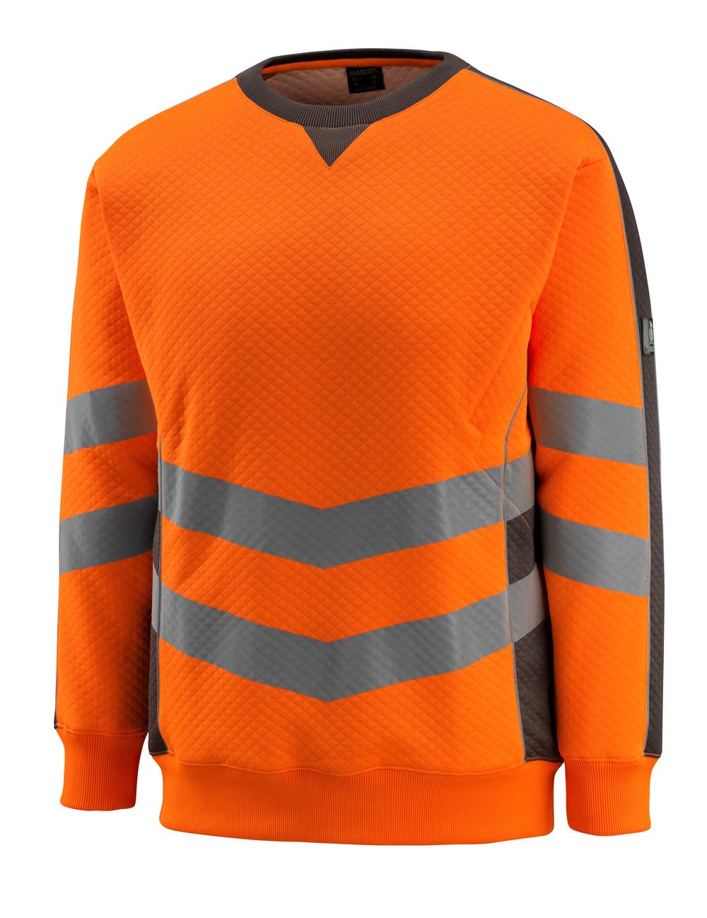 Sweatshirt 50126 - 1418 - hi-vis oranje/donkerantraciet