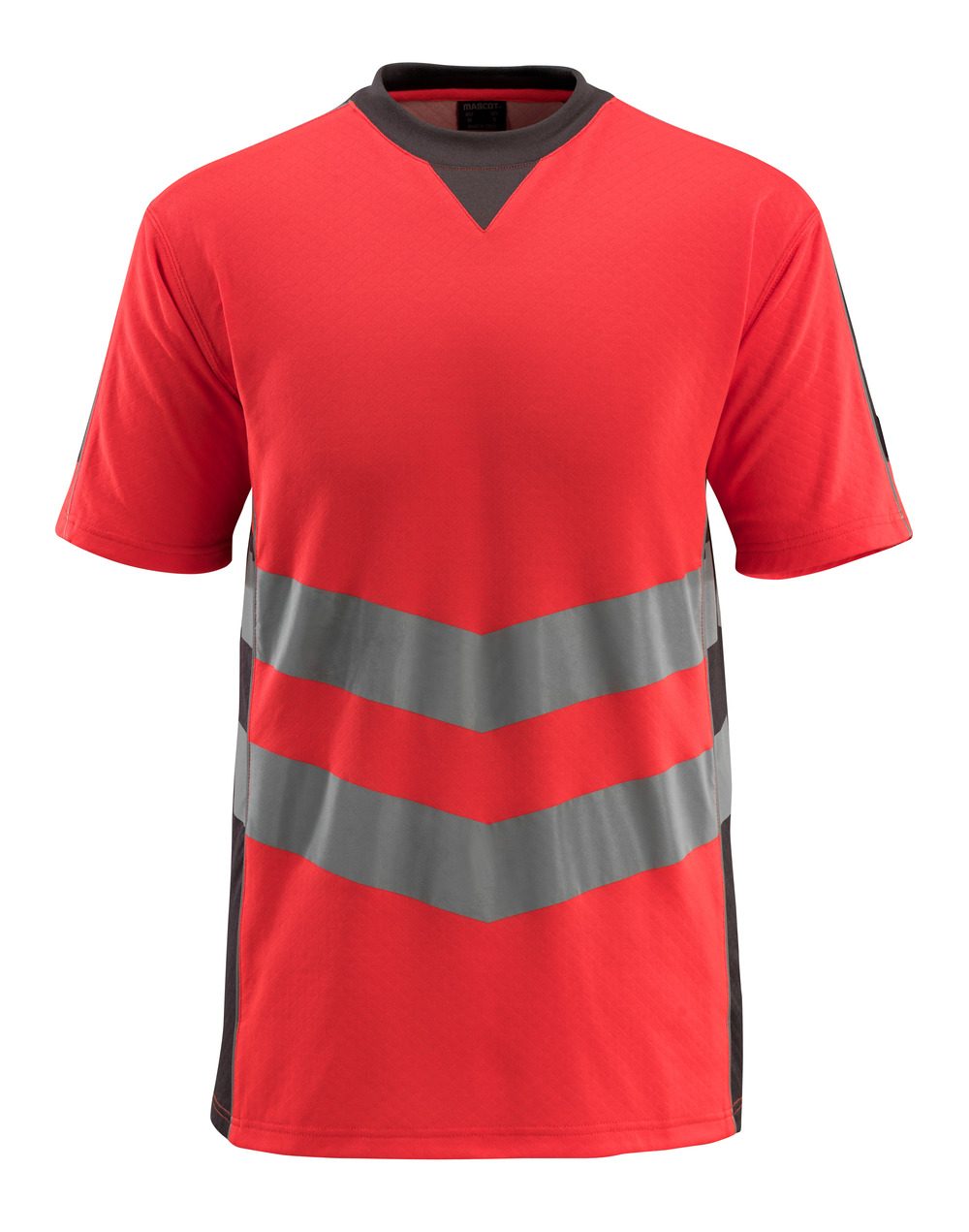 High-Visibility t-shirt 50127 - 22218 - hi-vis rood/donkerantraciet