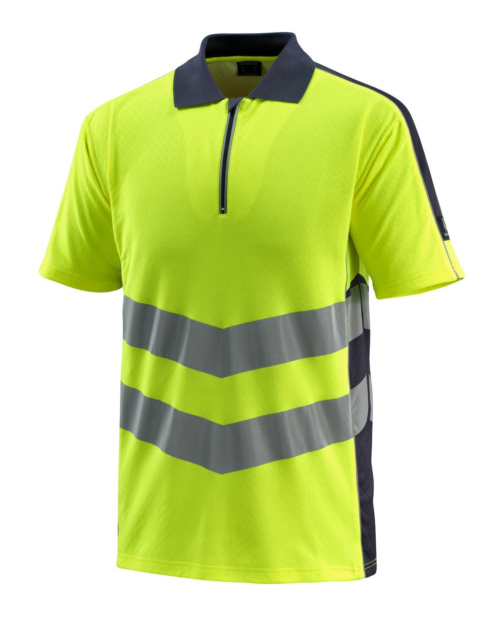 Poloshirt 50130 - 17010 - hi-vis geel/donkermarine