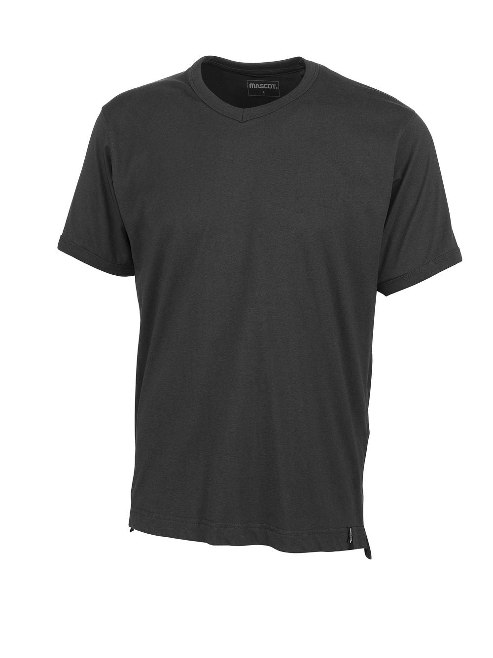 T-shirt met V-hals 50415 - 09 - zwart
