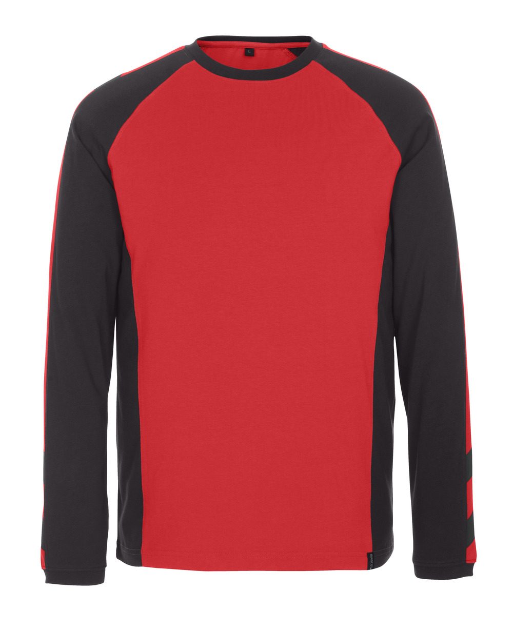 T-shirt lange mouwen 50568 - 0209 - rood/zwart