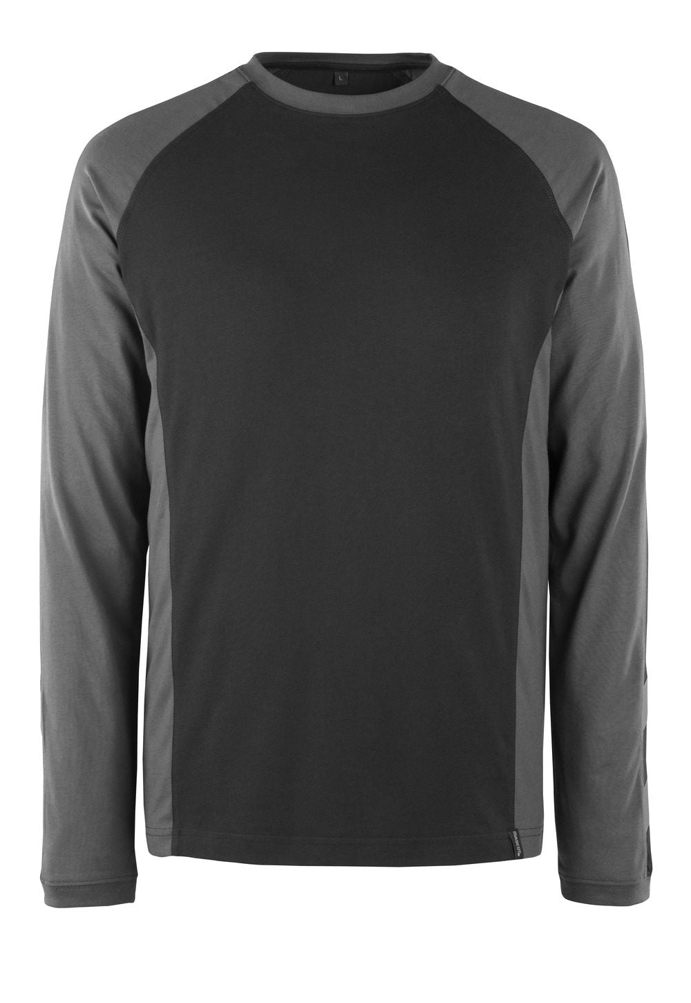 T-shirt lange mouwen 50568 - 0918 - zwart/donkerantraciet