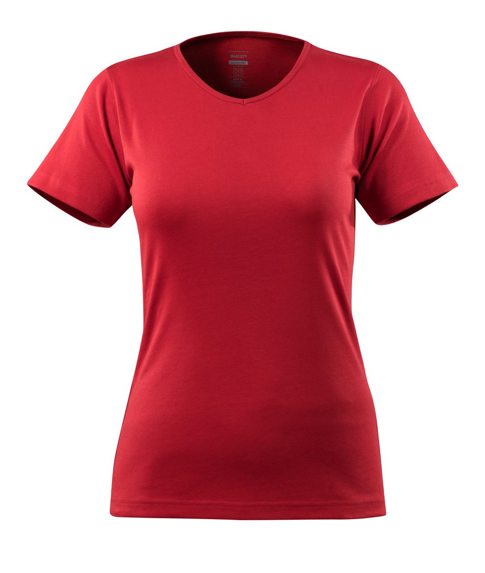 T-shirt met V-hals Dames 51584 - 02 - rood