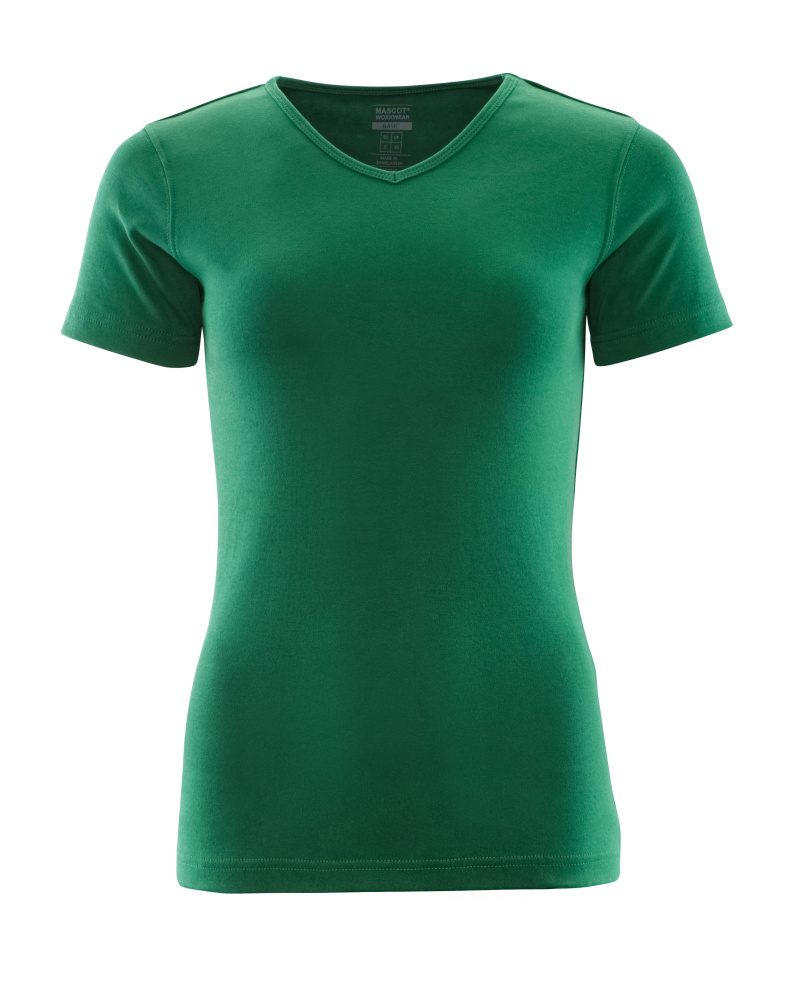 T-shirt met V-hals Dames 51584 - 03 - groen