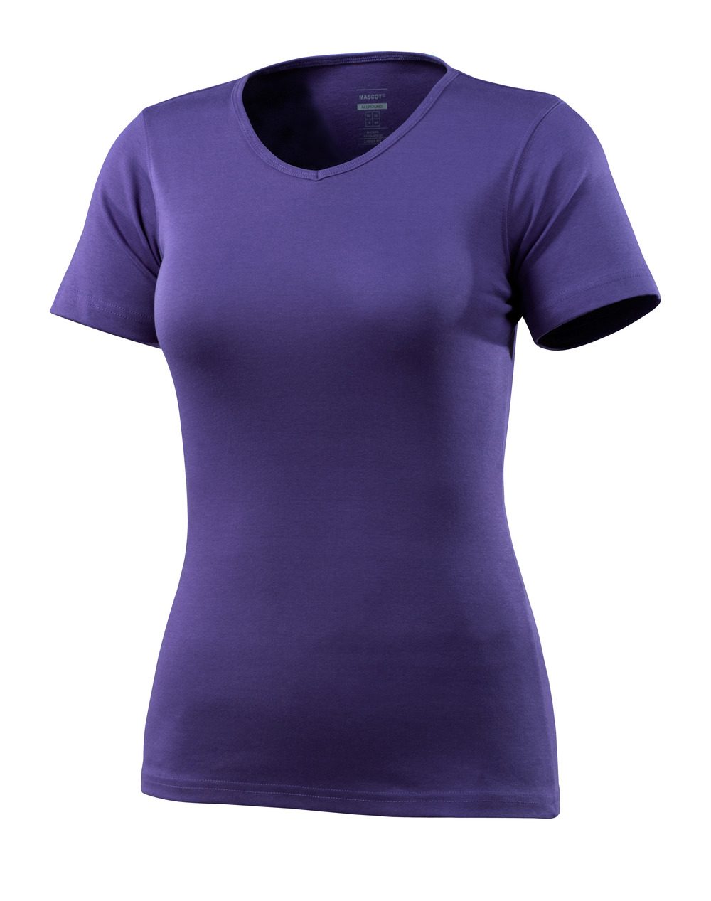 T-shirt met V-hals Dames 51584 - 95 - paarsblauw