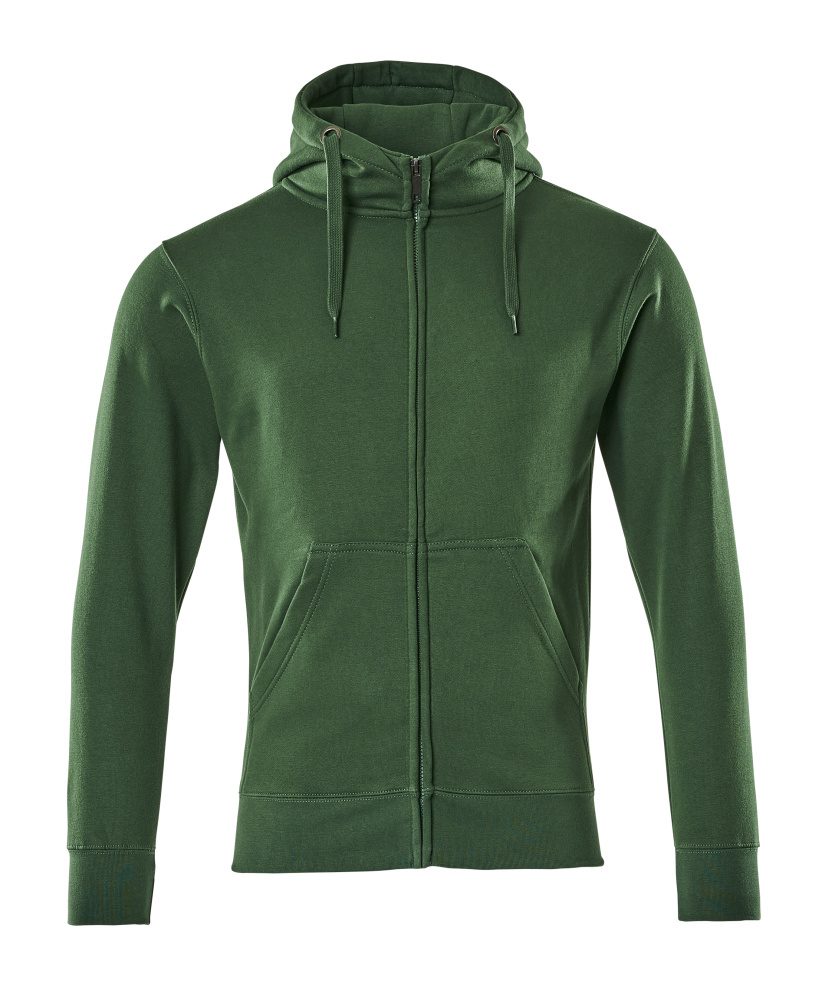 Capuchontrui met rits 51590 - 03 - groen