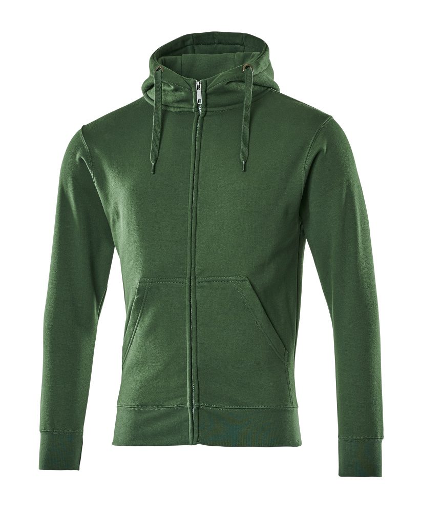 Capuchontrui met rits 51590 - 03 - groen