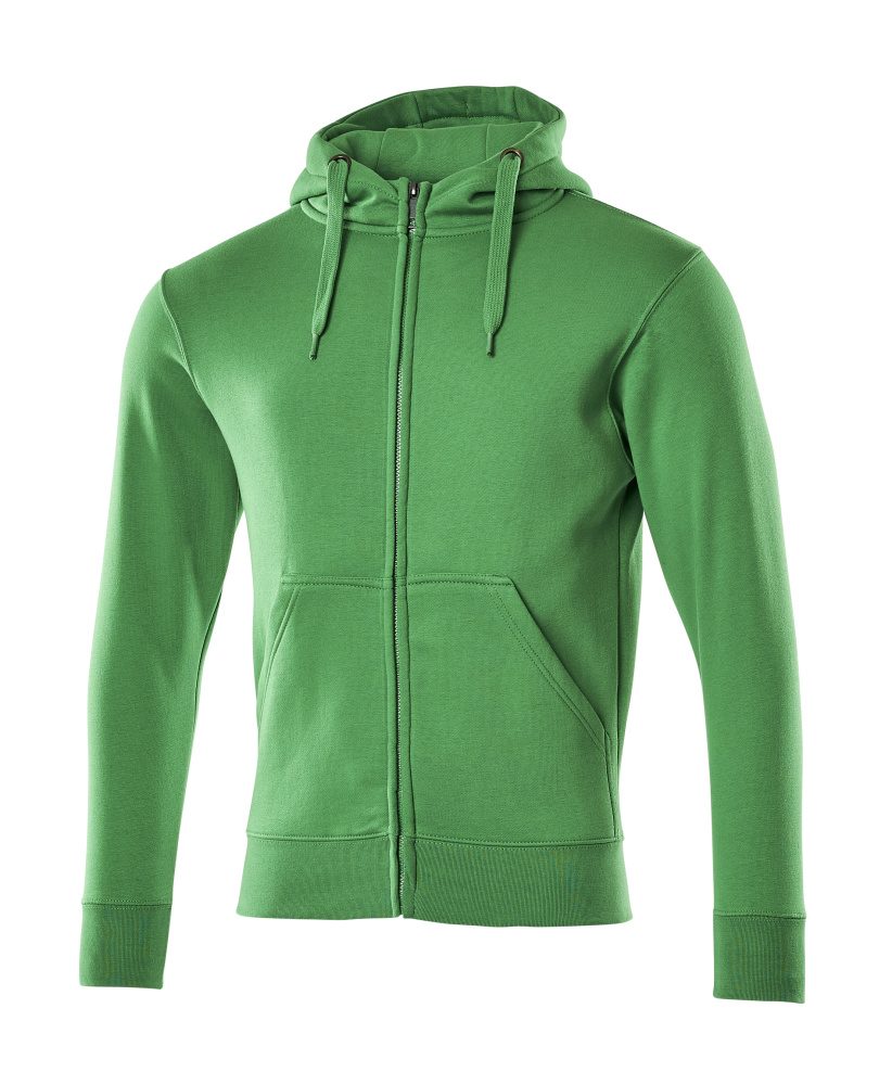 Capuchontrui met rits 51590 - 333 - helder groen