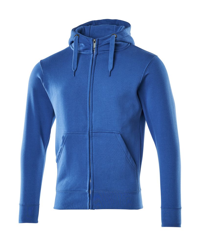 Capuchontrui met rits 51590 - 91 - helder blauw