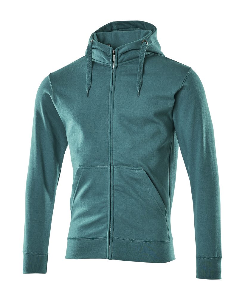 Capuchontrui met rits 51590 - 93 - petrol