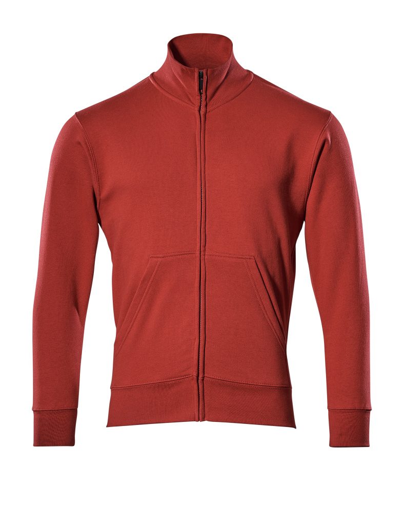 Sweatshirt met rits 51591 - 02 - rood