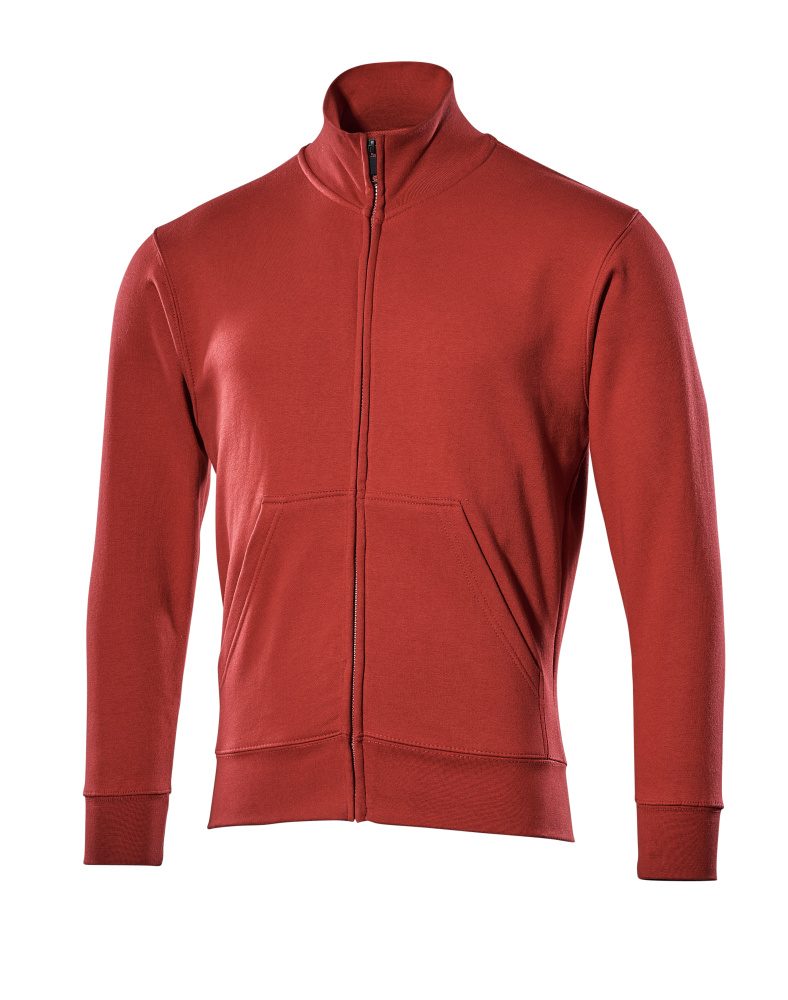 Sweatshirt met rits 51591 - 02 - rood