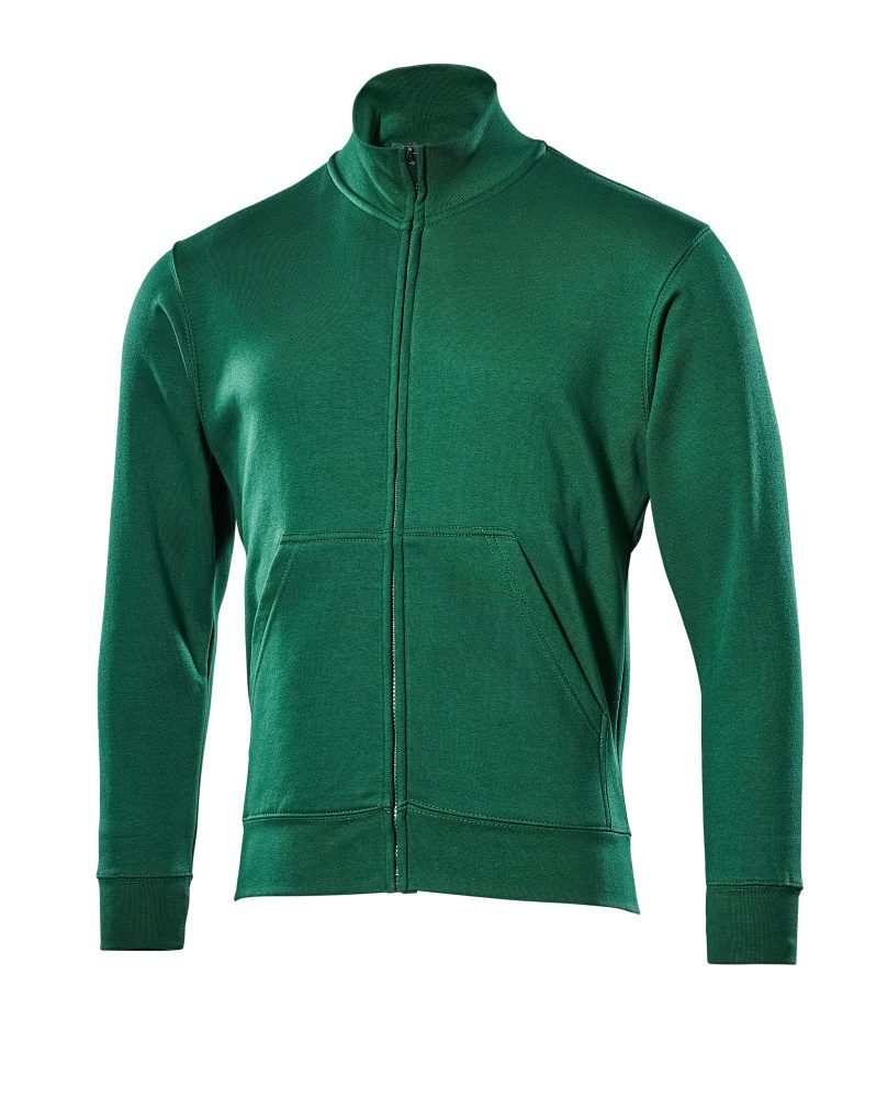 Sweatshirt met rits 51591 - 03 - groen