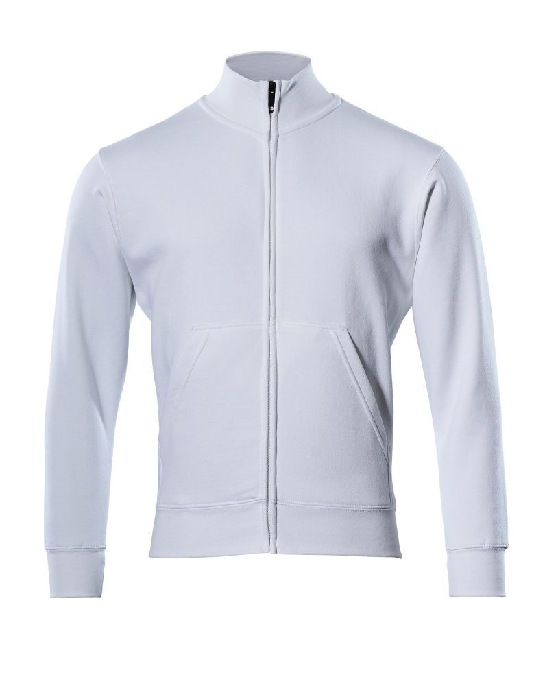 Sweatshirt met rits 51591 - 06 - wit