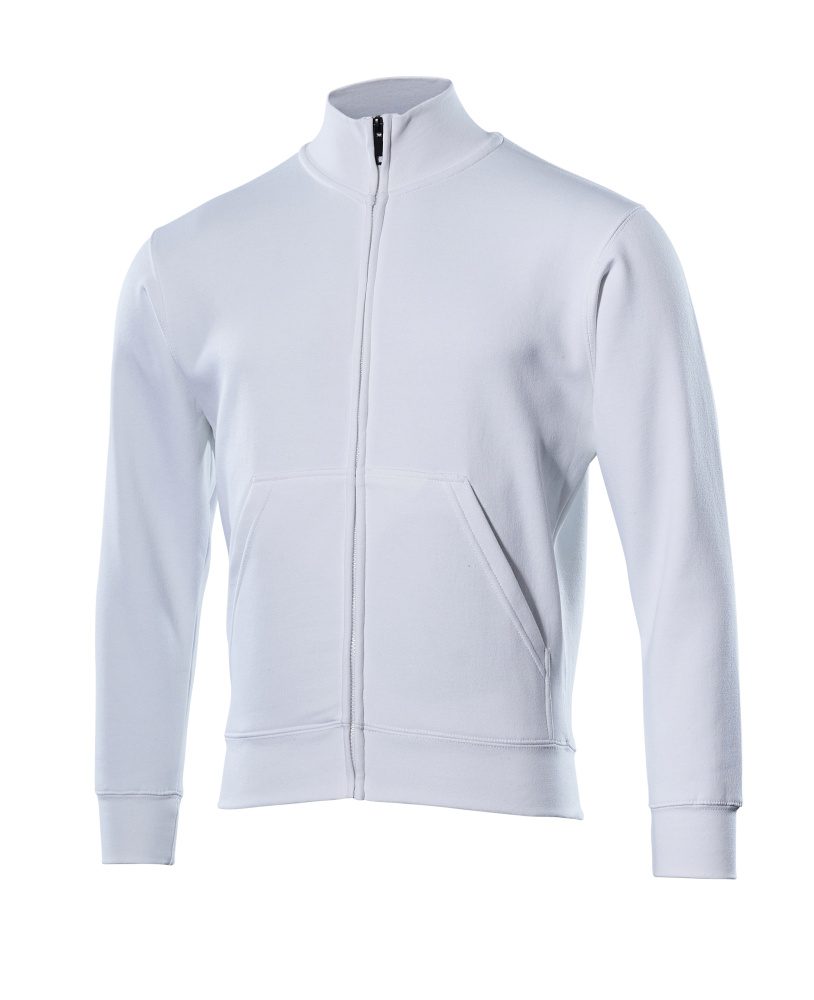 Sweatshirt met rits 51591 - 06 - wit