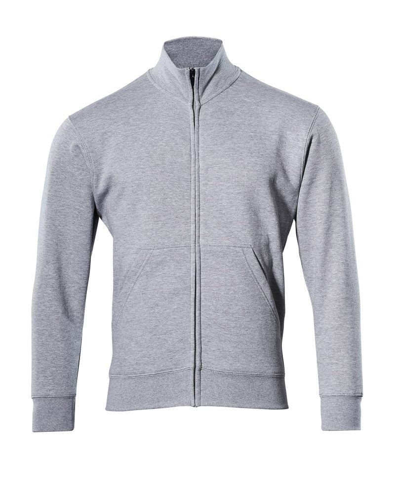 Sweatshirt met rits 51591 - 08 - grijs-gemêleerd