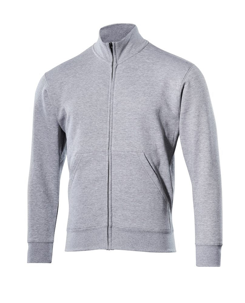 Sweatshirt met rits 51591 - 08 - grijs-gemêleerd