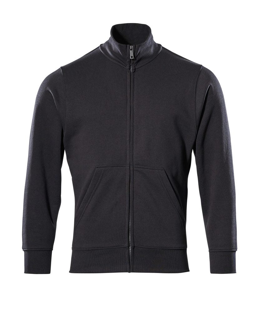 Sweatshirt met rits 51591 - 09 - zwart