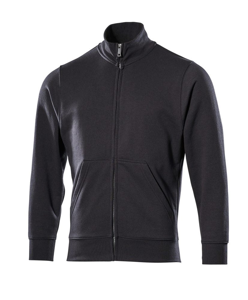 Sweatshirt met rits 51591 - 09 - zwart