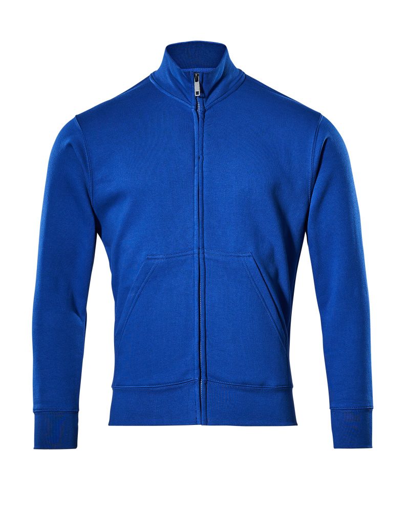 Sweatshirt met rits 51591 - 11 - korenblauw