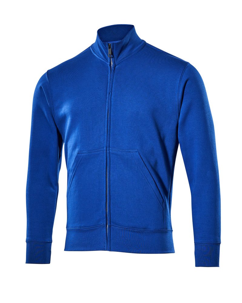 Sweatshirt met rits 51591 - 11 - korenblauw