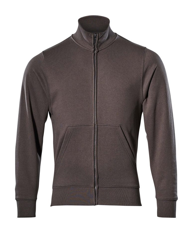 Sweatshirt met rits 51591 - 18 - donkerantraciet