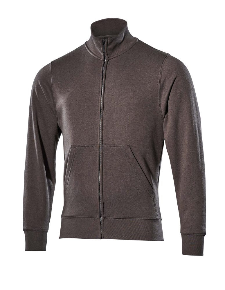 Sweatshirt met rits 51591 - 18 - donkerantraciet