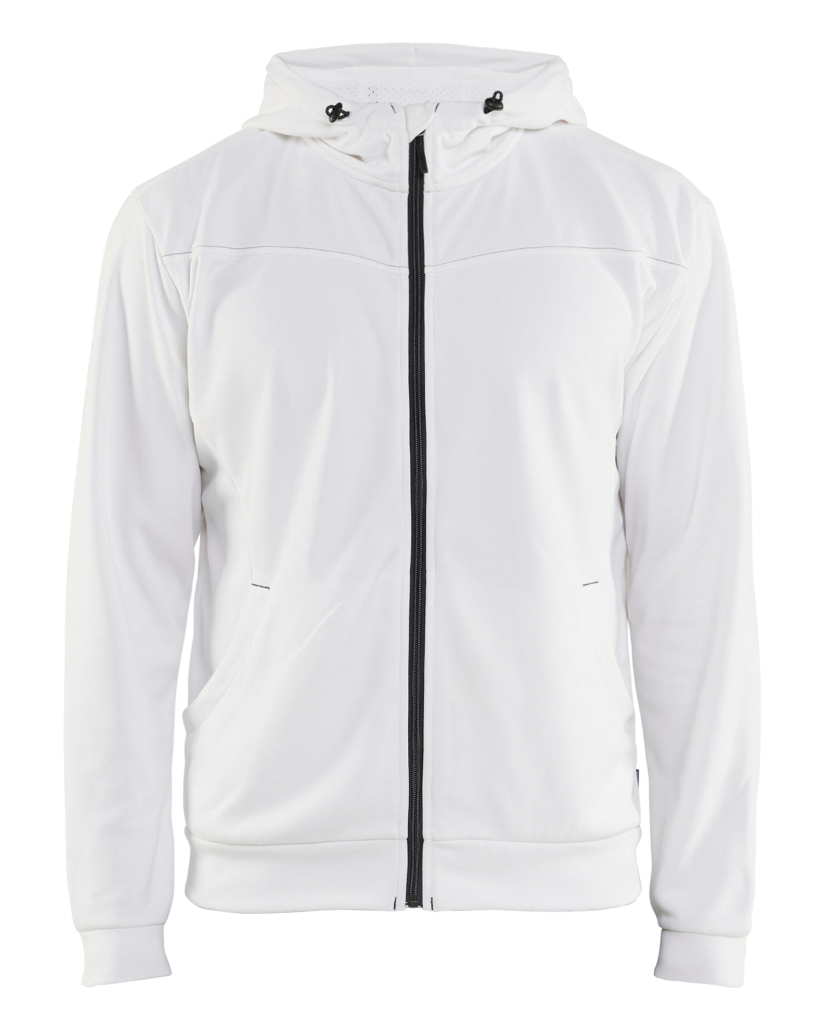 Hooded Sweatshirt met Rits 3363 - Wit/Donkergrijs