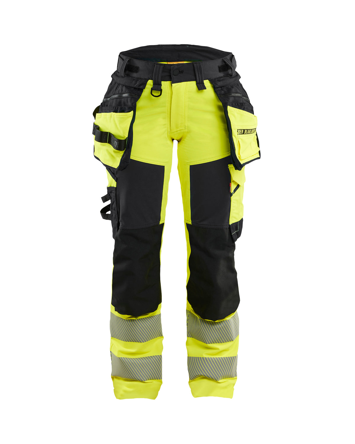 Werkbroek High-Visibility Dames 7022 - High Vis Geel/Zwart