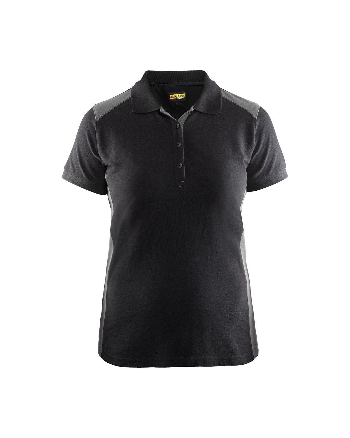 Poloshirt Dames 3390 - Zwart/Grijs
